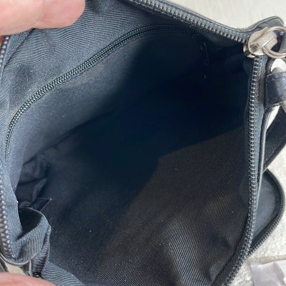 Fossil, genuine, leather, Crossbody shoulder bag, handbag, like new black - Picture 6 of 6